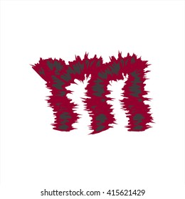 small abstract font color m compatible with abstract font color A-Z and can to do many thing on web design or website.