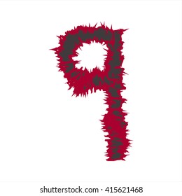 small abstract font color q compatible with abstract font color A-Z and can to do many thing on web design or website.