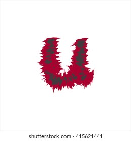 small abstract font color u compatible with abstract font color A-Z and can to do many thing on web design or website.