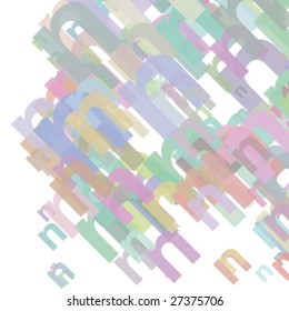 Small abstract letter n