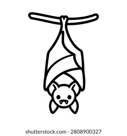 Small adorable bat character