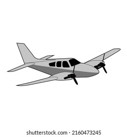 small air plane illustration vector design