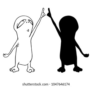 small alien illustration
