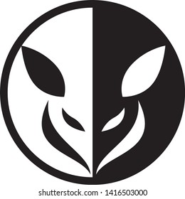 Small Animal Circular Logo Isolated Vector Illustration