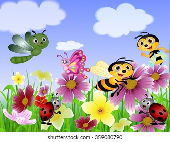 Small animals cartoon