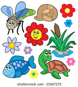 Small animals collection 5 - vector illustration.