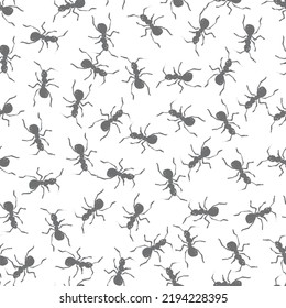 Small Ants Texture Vector Seamless Pattern