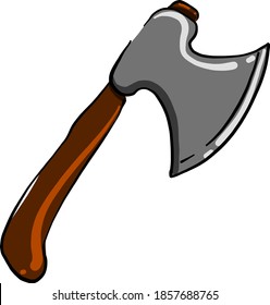 Small ax, illustration, vector on white background
