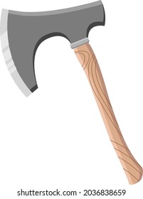 Small ax, illustration, vector on white background.