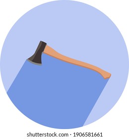 Small axe, illustration, vector on a white background.