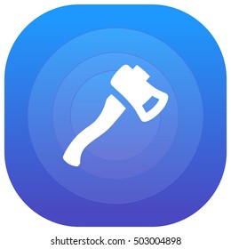 Small Axe Purple - blue circular UI/UX App Icon / Logo Design