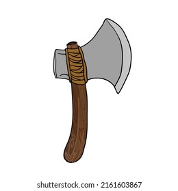 Kleine Ax mit Wood Handle-Vektorklo-Illustration