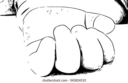 Small baby hand drawing