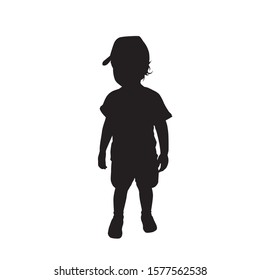 Boy Walking Silhouette Vector Stock Vector (Royalty Free) 1388394854 ...