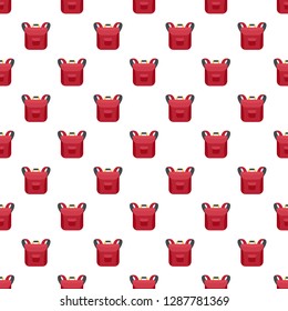 Small backpack pattern seamless vector repeat for any web design