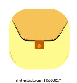 Small bag apps icon. Small bag logo design. Flat design