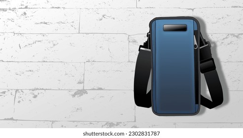 small bag illustration with background