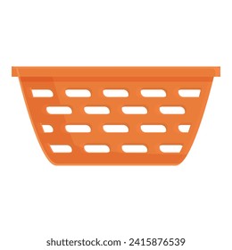Small basket icon cartoon vector. Laundry wicker wash. Water cleaning