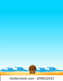 A Small Beach Front Hut  illustration
