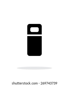 Small bed simple icon on white background. Vector illustration.