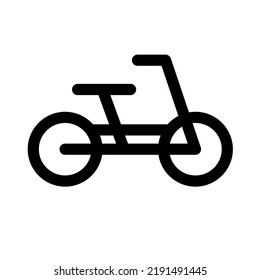 Small Bicycle Icon. Bicycle parking. Vector.