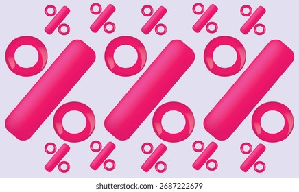small and big pink percent make a unique texture