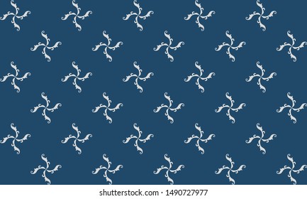 Small and big windmill patterns arranged randomly background 