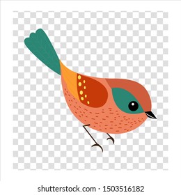 small bird isolated design, vector of animal.