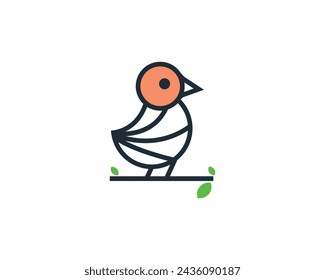 Small bird logo vector icon template download for your business.