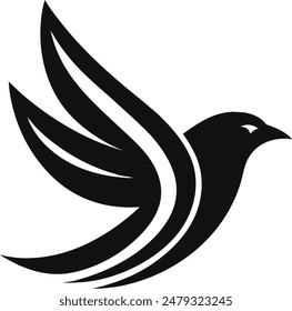  Small Bird symbol vector illustration