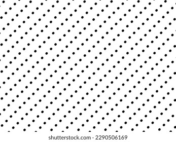Small black color polka dotes on white background, vector