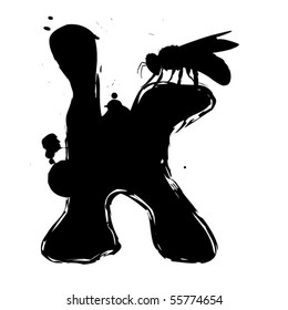 small black letter