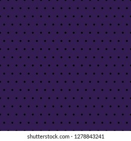 Small black polka dots on a purple background