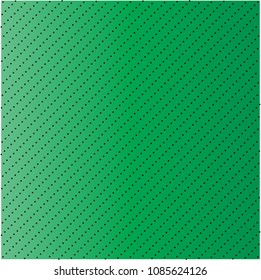Small black polkadots, green background. Vector Illustration.