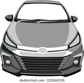 pequeño tipo de coche en blanco y negro, se puede utilizar para logotipos o iconos