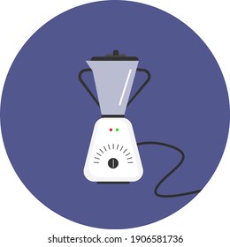 Small blender, illustration, vector on a white background.