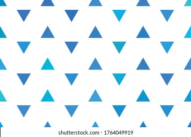 Small blue triangles on a white background.
