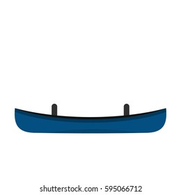Small boat icon isolated on white background vector illustration