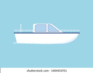 Small boat icon. Vector illustration