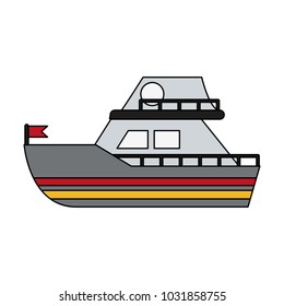Small boat isolated