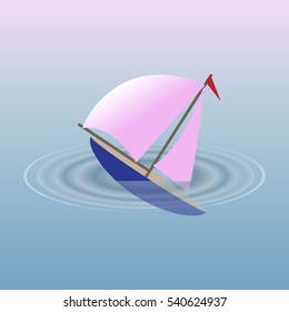 Small boat sinks