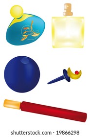 small bottles for perfumery