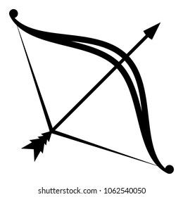 Small bow icon. Simple illustration of small bow vector icon for web