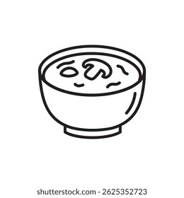 Pequeno Tigela de Chawanmushi com Fatia de Cogumelo Flutuando no Topo para Cozinha Japonesa