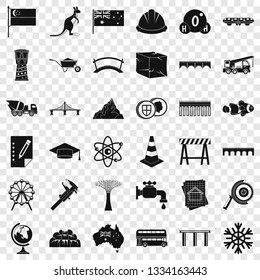 Small bridge icons set. Simple style of 36 small bridge vector icons for web for any design