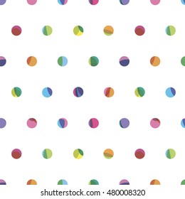 small bright circles seamless pattern