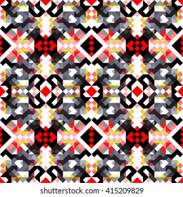 small bright colored polygons seamless geometric background