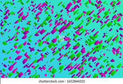 Small bright particles moving on gradient. Nature inspired design. Abstract under water marine life background. Vector illustration of abstract creatures swimming in deep ocean water.