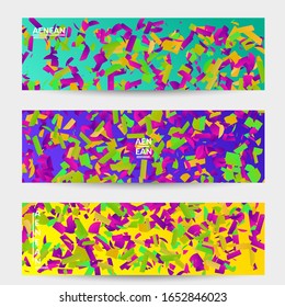 Small bright particles moving on gradient. Nature inspired design. Abstract under water marine life background. Vector illustration of abstract creatures swimming in deep ocean water.