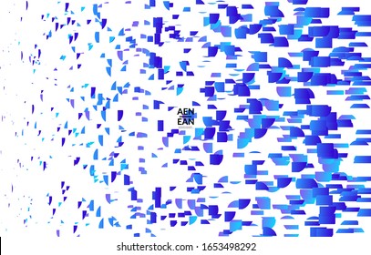Small bright particles moving on gradient. Nature inspired design. Abstract under water marine life background. Vector illustration of abstract creatures swimming in deep ocean water.